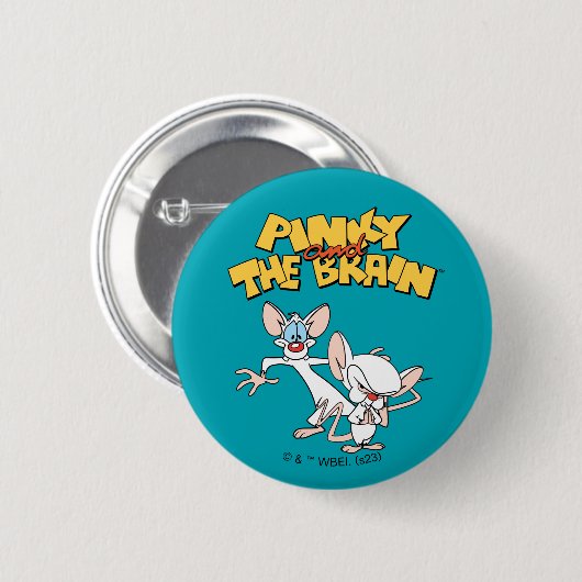 Pinky en Brain | LOGO SHOW Ronde Button 5,7 Cm (Voorkant /achterkant)