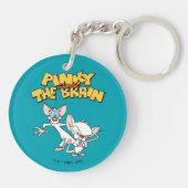 Pinky en Brain | LOGO SHOW Sleutelhanger (Achterkant)