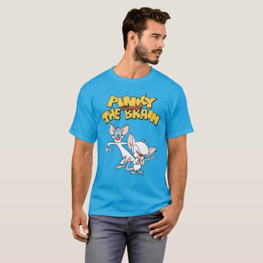 Pinky en Brain | LOGO SHOW T-shirt (Voorkant volledig)