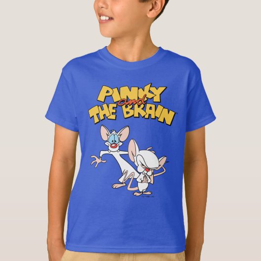 Pinky en Brain | LOGO SHOW T-shirt (Voorkant)
