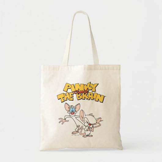 Pinky en Brain | LOGO SHOW Tote Bag (Voorkant)