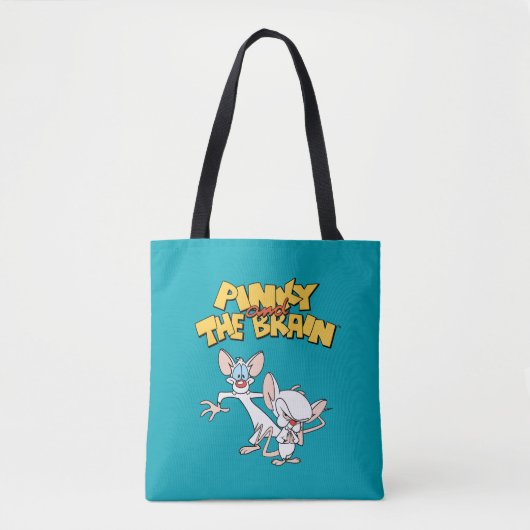 Pinky en Brain | LOGO SHOW Tote Bag (Voorkant)