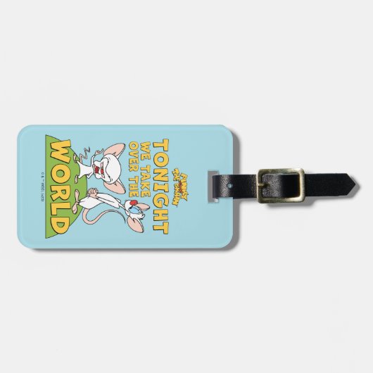 Pinky en Brain | Overname van de wereld Bagagelabel (Voorkant horizontaal)