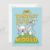 Pinky en Brain | Overname van de wereld Briefkaart (Voorkant / Achterkant)