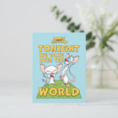 Pinky en Brain | Overname van de wereld Briefkaart (Staand voorkant)