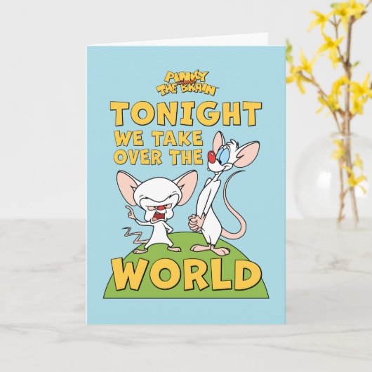 Pinky en Brain | Overname van de wereld Kaart (Gele Bloem)