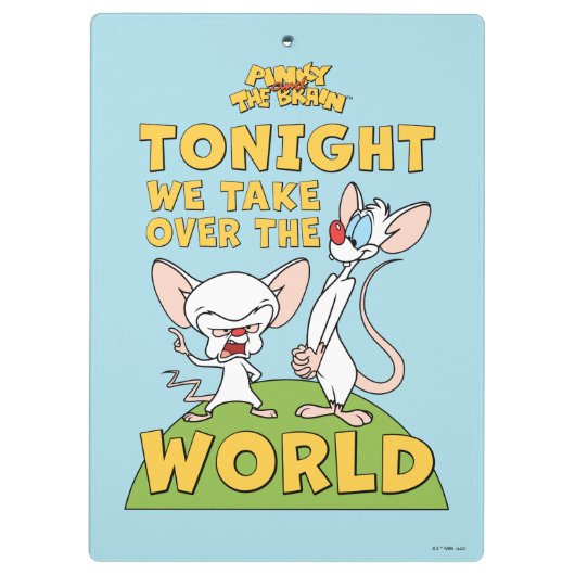 Pinky en Brain | Overname van de wereld Klembord (Achterkant)