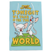 Pinky en Brain | Overname van de wereld Medium Cadeauzakje (Voorkant)