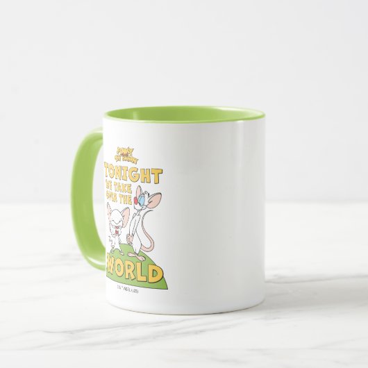 Pinky en Brain | Overname van de wereld Mok (Voorkant links)