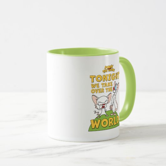 Pinky en Brain | Overname van de wereld Mok (Voorkant rechts)