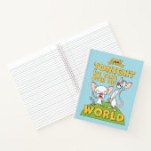 Pinky en Brain | Overname van de wereld Notitieboek (Binnen)