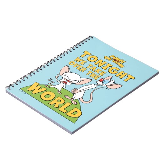 Pinky en Brain | Overname van de wereld Notitieboek (Linkerzijde)