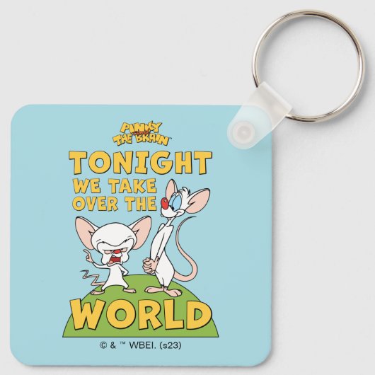 Pinky en Brain | Overname van de wereld Sleutelhanger (Achterkant)