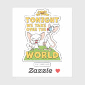 Pinky en Brain | Overname van de wereld Sticker (Vel)