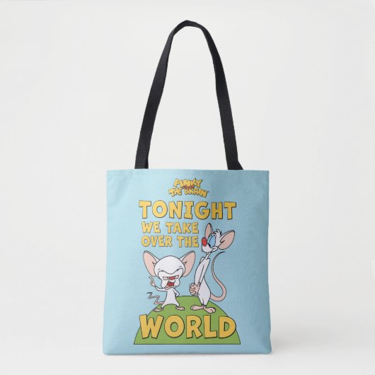 Pinky en Brain | Overname van de wereld Tote Bag (Voorkant)