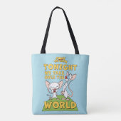 Pinky en Brain | Overname van de wereld Tote Bag (Achterkant)
