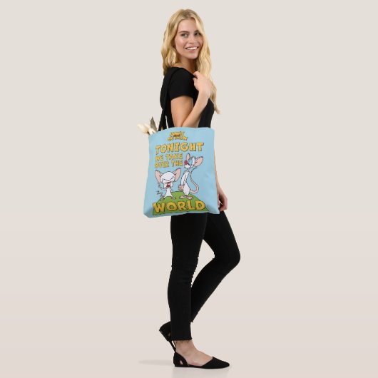 Pinky en Brain | Overname van de wereld Tote Bag (Op model)