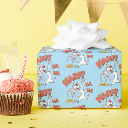 Pinky en Brain | Pinky "Narf" Cadeaupapier (Verjaardagsfeest)
