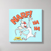 Pinky en Brain | Pinky "Narf" Canvas Afdruk (Voorkant)