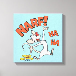 Pinky en Brain   Pinky "Narf" Canvas Afdruk