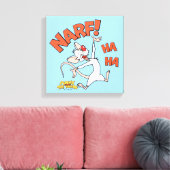Pinky en Brain | Pinky "Narf" Canvas Afdruk (Insitu (Woonkamer))