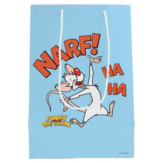 Pinky en Brain | Pinky "Narf" Medium Cadeauzakje (Achterkant)