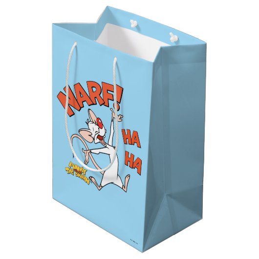 Pinky en Brain | Pinky "Narf" Medium Cadeauzakje (Achterkant Gekanteld)