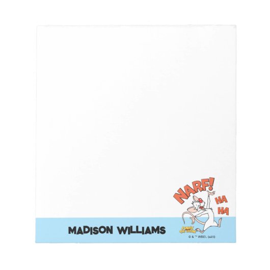 Pinky en Brain | Pinky "Narf" Notitieblok (Voorkant)