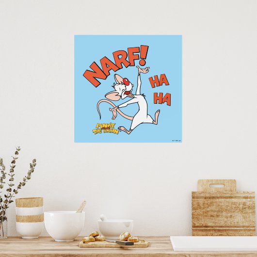 Pinky en Brain | Pinky "Narf" Poster (Keuken)