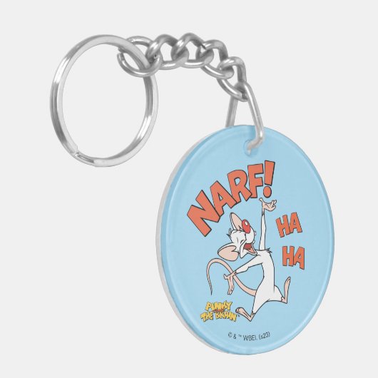 Pinky en Brain | Pinky "Narf" Sleutelhanger (Voorkant Links)
