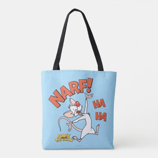 Pinky en Brain | Pinky "Narf" Tote Bag (Achterkant)