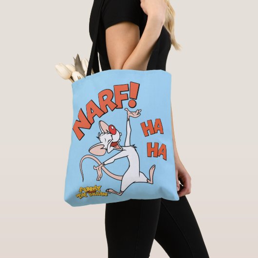 Pinky en Brain | Pinky "Narf" Tote Bag (Dichtbij)