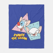Pinky en Brain | Retro-tekenafbeeldingen Fleece Deken (Voorkant)