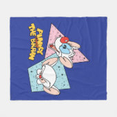 Pinky en Brain | Retro-tekenafbeeldingen Fleece Deken (Voorkant (Horizontaal))