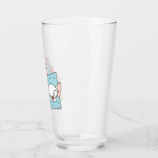 Pinky en Brain | Retro-tekenafbeeldingen Glas (Links)