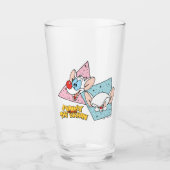 Pinky en Brain | Retro-tekenafbeeldingen Glas (Voorkant)