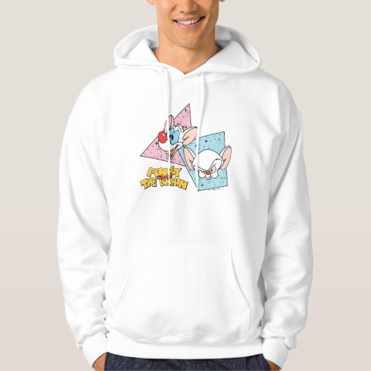 Pinky en Brain | Retro-tekenafbeeldingen Hoodie (Voorkant)