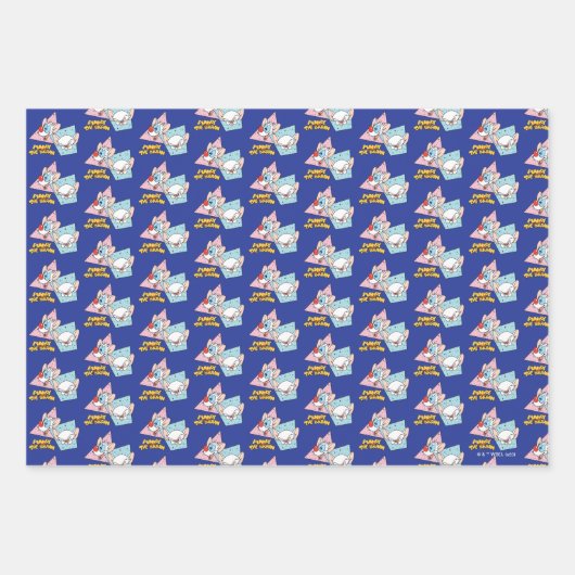 Pinky en Brain | Retro-tekenafbeeldingen Inpakpapier Vel (Voorkant 2)