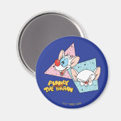 Pinky en Brain | Retro-tekenafbeeldingen Magneet (Voorkant / Achterkant)