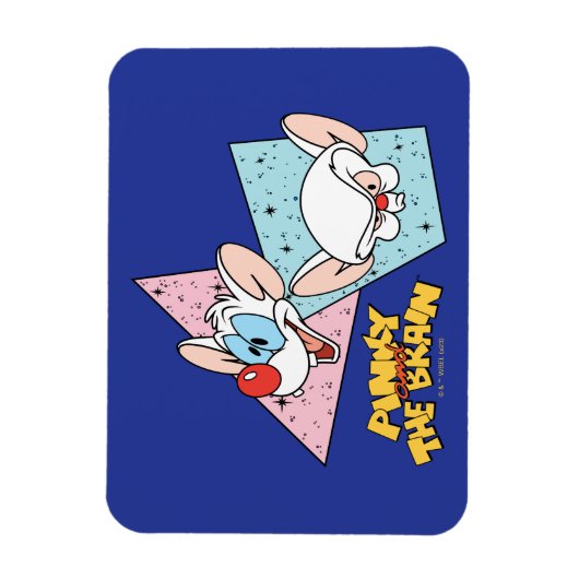 Pinky en Brain | Retro-tekenafbeeldingen Magneet (Verticaal)