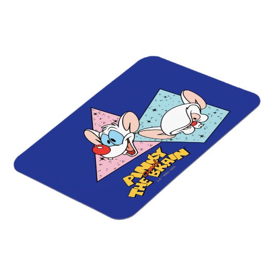 Pinky en Brain | Retro-tekenafbeeldingen Magneet (Linkerzijde)