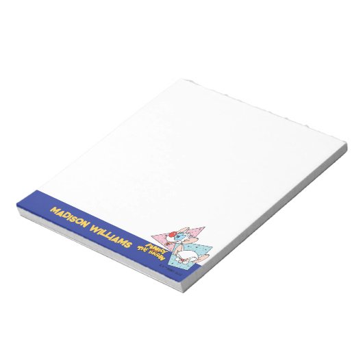 Pinky en Brain | Retro-tekenafbeeldingen Notitieblok (Linkerzijde)