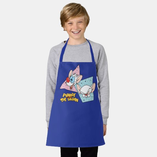Pinky en Brain | Retro-tekenafbeeldingen Schort (Gedragen)