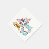 Pinky en Brain | Retro-tekenafbeeldingen Servet (Hoek)