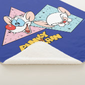 Pinky en Brain | Retro-tekenafbeeldingen Sherpa Deken (3/4)