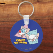 Pinky en Brain | Retro-tekenafbeeldingen Sleutelhanger (Voorkant)