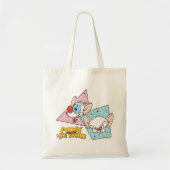Pinky en Brain | Retro-tekenafbeeldingen Tote Bag (Voorkant)