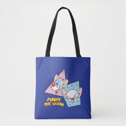 Pinky en Brain | Retro-tekenafbeeldingen Tote Bag (Voorkant)