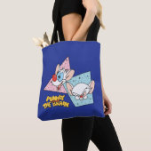 Pinky en Brain | Retro-tekenafbeeldingen Tote Bag (Dichtbij)