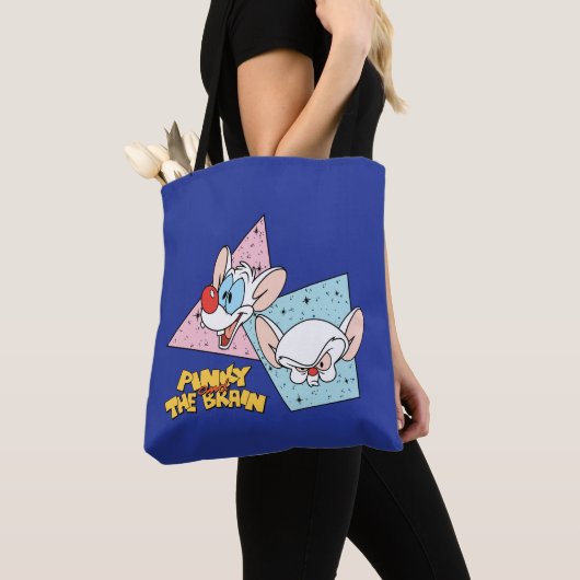 Pinky en Brain | Retro-tekenafbeeldingen Tote Bag (Dichtbij)